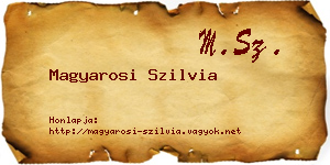 Magyarosi Szilvia névjegykártya
